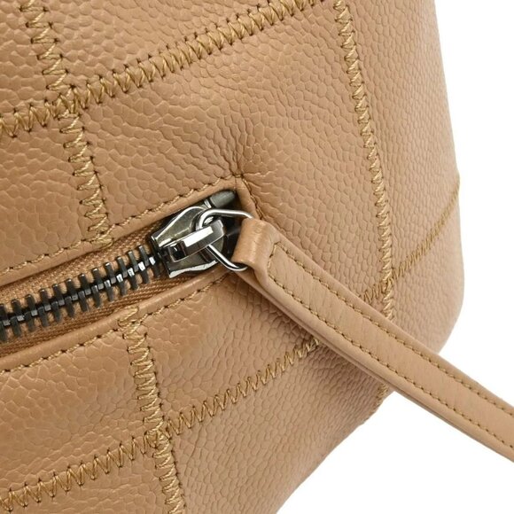 Chanel Beige Calfskin Wild Stitch Choco Bar Tote Handbag XX40135 - Picture 4 of 10